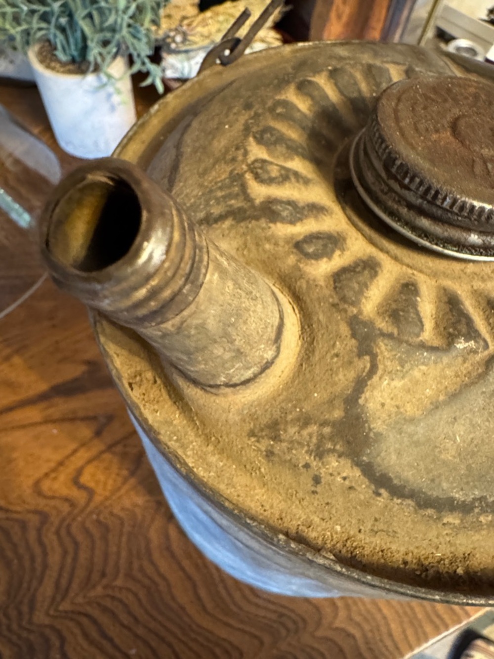 Vintage Metal Galvanized Empty Can to display, repurpose - Picture 6 of 12